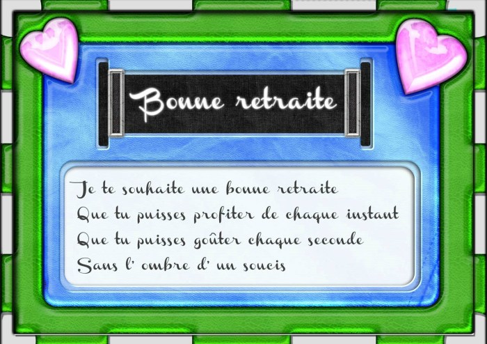 Texte Pour Un Départ À La Retraite