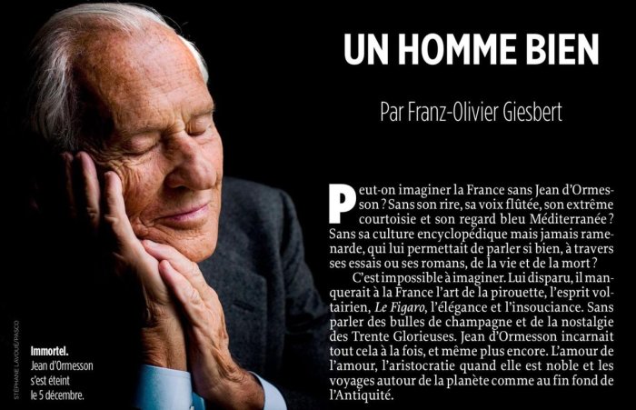 Jean D'Ormesson Texte Sur La Vie