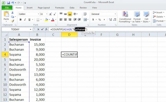 Excel Compter Le Nombre De Cellule Contenant Le Même Texte