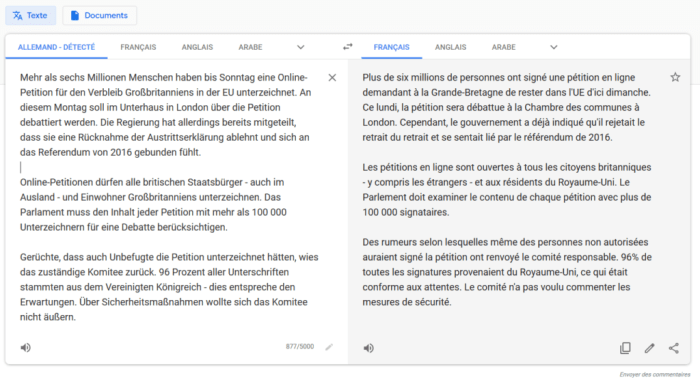 Traduire En Francais Un Texte En Anglais