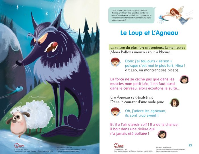 Le Loup Et L'Agneau Texte À Imprimer