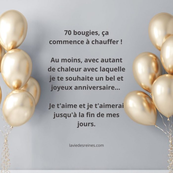 Pensées Positives Texte Anniversaire 70 Ans Humour