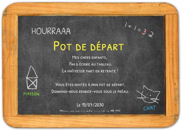 Texte Invitation Pot De Départ Retraite Humour