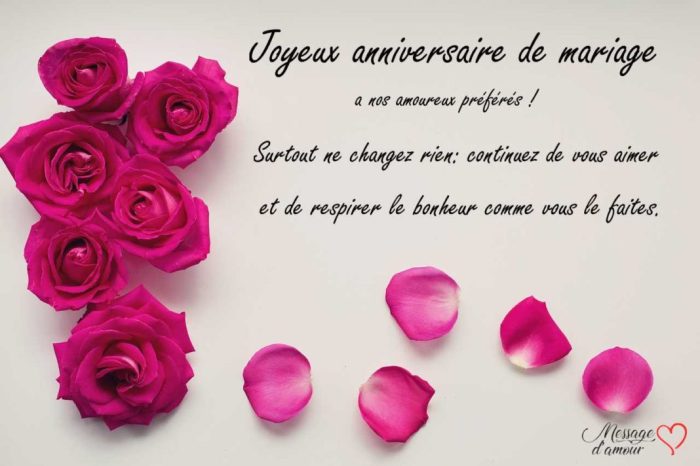 Texte Anniversaire De Mariage Pour Des Amis