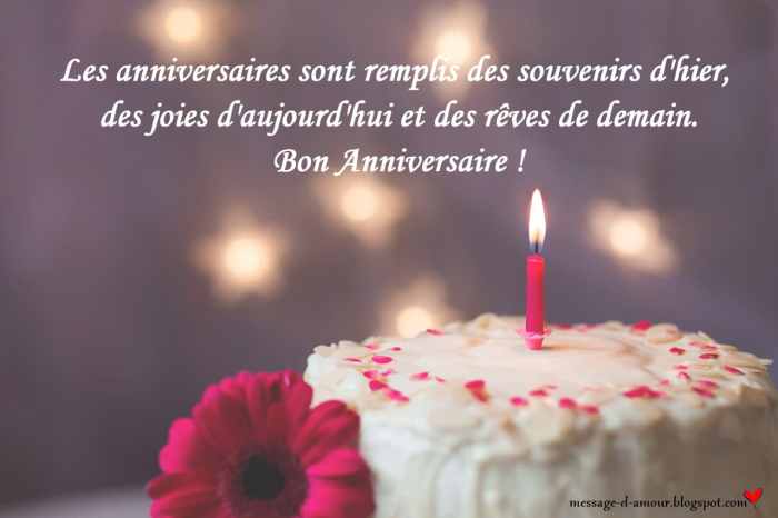 Beau Texte Pour Souhaiter Joyeux Anniversaire À Son Chéri