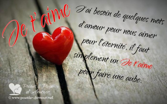 Texte D Amour Pour Lui Dire Je T Aime