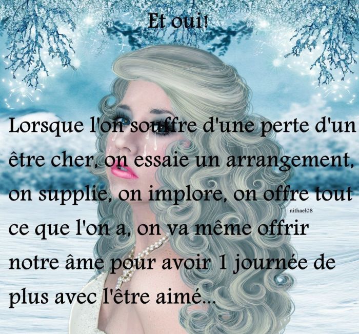 La Perte D'Un Être Cher Texte