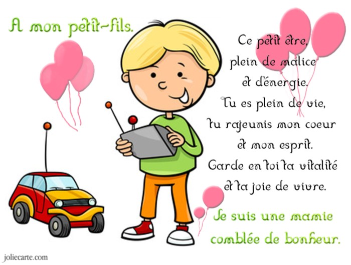 Mamie Texte Anniversaire Pour Mon Petit Fils