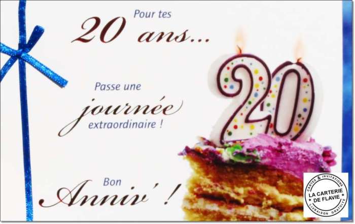 20Ème Anniversaire Texte Anniversaire 20 Ans Original