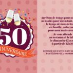 Texte Pour Invitation Anniversaire 50 Ans Humoristique