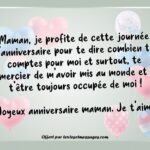 Anniversaire maman joyeux ans poeme romantique cartes voeux anniversaires