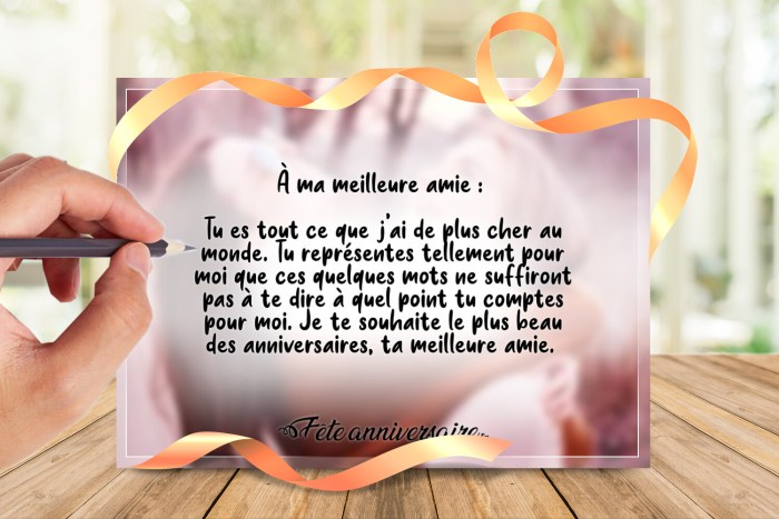 Texte D'Anniversaire Pour Sa Meilleure Amie