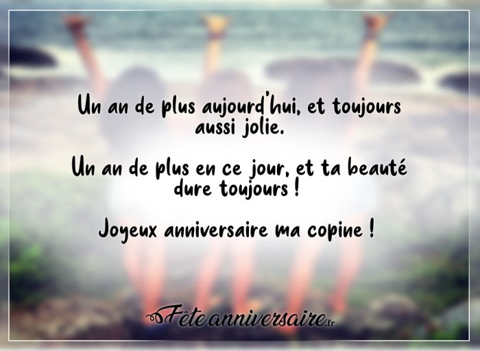 Long Texte D'Anniversaire Pour Une Amie